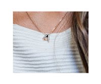 Halskette Rue des Mille Dame Stardust Double in Silber GRZ-CH INIZ A - GRZ-CH INIZ A